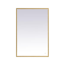 Load image into Gallery viewer, Pier LED Mirror Wall Light in Brass (27" x 40")