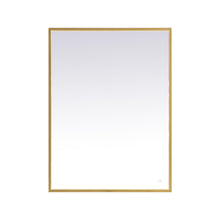 Load image into Gallery viewer, Pier LED Mirror Wall Light in Brass (30" x 40")