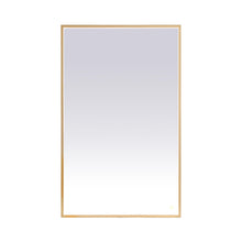 Load image into Gallery viewer, Pier LED Mirror Wall Light in Brass (30" x 48")