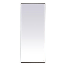 Load image into Gallery viewer, Pier LED Mirror Wall Light in Black (30" x 72")