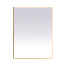 Load image into Gallery viewer, Pier LED Mirror Wall Light in Brass (36" x 48")