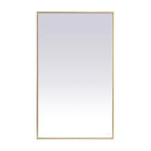 Load image into Gallery viewer, Pier LED Mirror Wall Light in Brass (36" x 60")