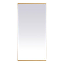 Load image into Gallery viewer, Pier LED Mirror Wall Light in Brass (36" x 72")