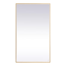 Load image into Gallery viewer, Pier LED Mirror Wall Light in Brass (42" x 72")