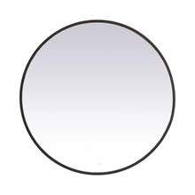 Load image into Gallery viewer, Pier LED Round Mirror Wall Light in Black (42-Inch Round)