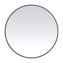 Load image into Gallery viewer, Pier LED Round Mirror Wall Light in Black (45-Inch Round)
