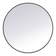 Load image into Gallery viewer, Pier LED Round Mirror Wall Light in Black (48-Inch Round)