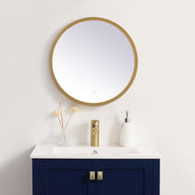 Load image into Gallery viewer, Pier LED Round Mirror Wall Light in Detail.