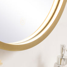 Load image into Gallery viewer, Pier LED Round Mirror Wall Light in Detail.