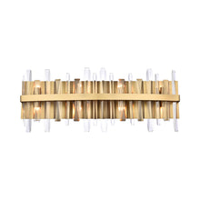 Load image into Gallery viewer, Serena Bath Wall Light in Satin Gold (Medium).