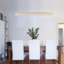 Load image into Gallery viewer, Valeta LED Linear Pendant Light in dining room.
