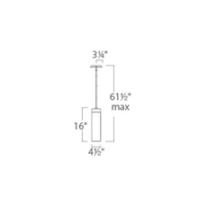 Load image into Gallery viewer, Elementum LED Pendant Light - line drawing.