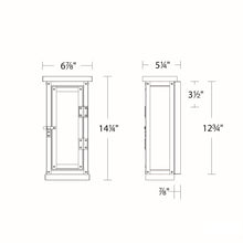 Load image into Gallery viewer, Eliot Outdoor LED Wall Light - line drawing.