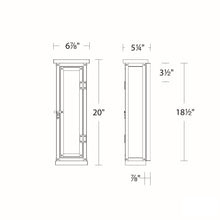 Load image into Gallery viewer, Eliot Outdoor LED Wall Light - line drawing.