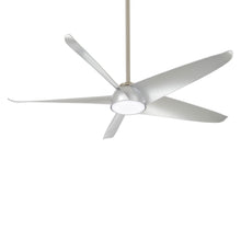 Load image into Gallery viewer, Ellipse LED Ceiling Fan in Silver.