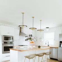Load image into Gallery viewer, Ellis LED Flush Mount Ceiling Light in dining room.