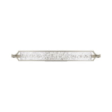 Load image into Gallery viewer, Emblem LED Bath Vanity and Wall Light in Silver and Frosted.