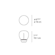Load image into Gallery viewer, Empatia LED Table Lamp - line drawing.