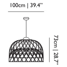 Load image into Gallery viewer, Emperor Suspension Light - line drawing.