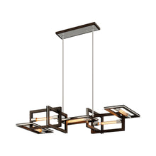 Load image into Gallery viewer, Enigma Chandelier in Bronze/Polished Stainless.