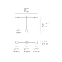 Load image into Gallery viewer, Equilibrist LED Table Lamp - line drawing.