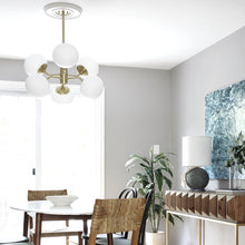 Load image into Gallery viewer, Estee Chandelier in living room.