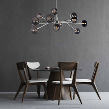 Load image into Gallery viewer, Asteroid LED Multi-Light Pendant Light in room.