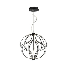 Load image into Gallery viewer, Aura Pendant LED Light in Black (24-Inch).