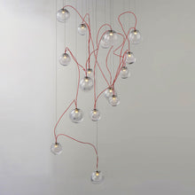 Load image into Gallery viewer, Bobble LED Multi-Light Pendant Light in Detail.