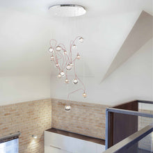 Load image into Gallery viewer, Bobble LED Multi-Light Pendant Light in living room.