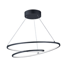 Load image into Gallery viewer, Cycle LED Pendant Light in Black (24.5-Inch).