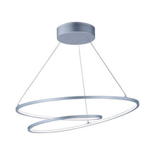 Load image into Gallery viewer, Cycle LED Pendant Light in Matte Silver (24.5-Inch).