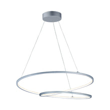 Load image into Gallery viewer, Cycle LED Pendant Light in Matte Silver (31.5-Inch).
