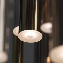 Load image into Gallery viewer, Flute LED Multi Light Pendant Light in Detail.