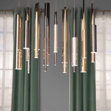 Load image into Gallery viewer, Flute LED Multi Light Pendant Light in Detail.