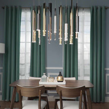 Load image into Gallery viewer, Flute LED Multi Light Pendant Light in dining room.