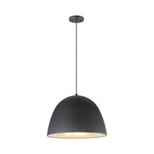 Load image into Gallery viewer, Fungo LED Pendant Light in Large/Black/Satin Brass.