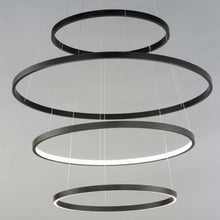 Load image into Gallery viewer, Groove LED Multi Tier Chandelier in Detail.