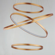Load image into Gallery viewer, Groove LED Multi Tier Chandelier in Detail.
