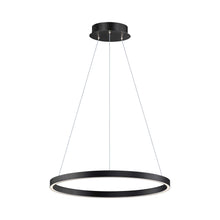 Load image into Gallery viewer, Groove LED Pendant Light in 235-Inch/Black.