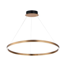Load image into Gallery viewer, Groove LED Pendant Light in 315-Inch/Gold.