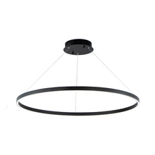 Load image into Gallery viewer, Groove LED Pendant Light in 395-Inch/Black.
