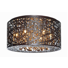 Load image into Gallery viewer, Inca Flush Mount Ceiling Light in 7-Light/Bronze.