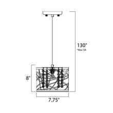 Load image into Gallery viewer, Inca Mini Pendant Light - line drawing.