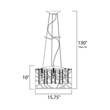 Load image into Gallery viewer, Inca Pendant Light - line drawing.