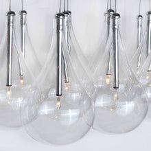 Load image into Gallery viewer, Larmes Rectangle Linear Pendant Light in Detail.