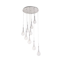 Load image into Gallery viewer, Larmes Round Linear Pendant Light.