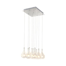 Load image into Gallery viewer, Larmes Square Linear Pendant Light in Detail.