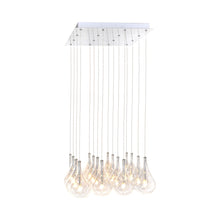 Load image into Gallery viewer, Larmes Square Linear Pendant Light in Detail.