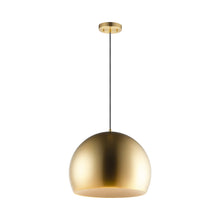 Load image into Gallery viewer, Palla LED Pendant Light in Satin Brass/Coffee (Large).